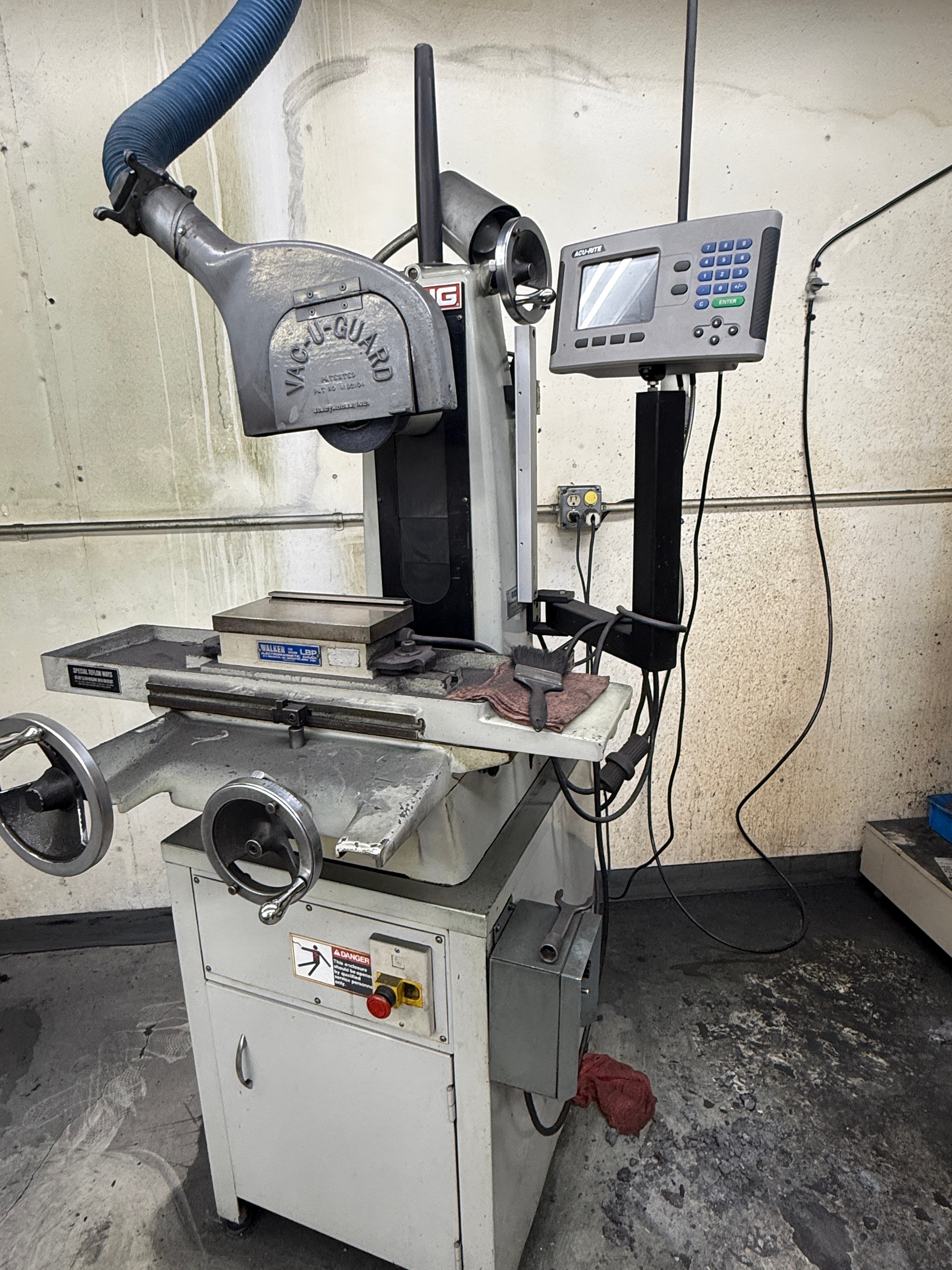 6" x 12" Harig #612, Surface Grinder, hand feed, 12-3/4" longitudinal travel, 3425 RPM, permanent magnetic - Image 3