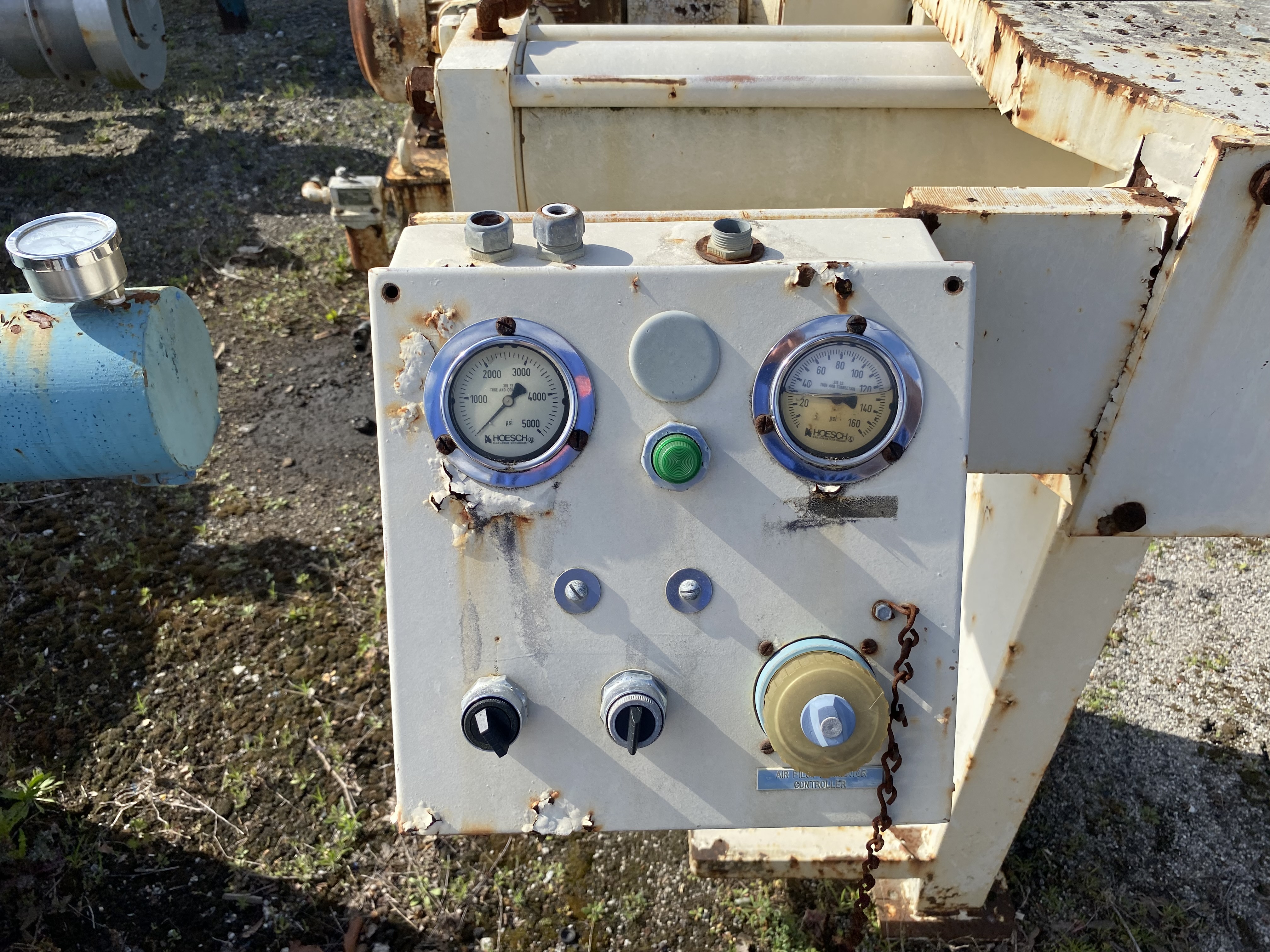 24" x 24" Hoesch #M-24-178.9-C-1.25-D-20-D-D, Polypropylene Recessed Plate Filter Press, 178 sq.ft., 8.7 - Image 9
