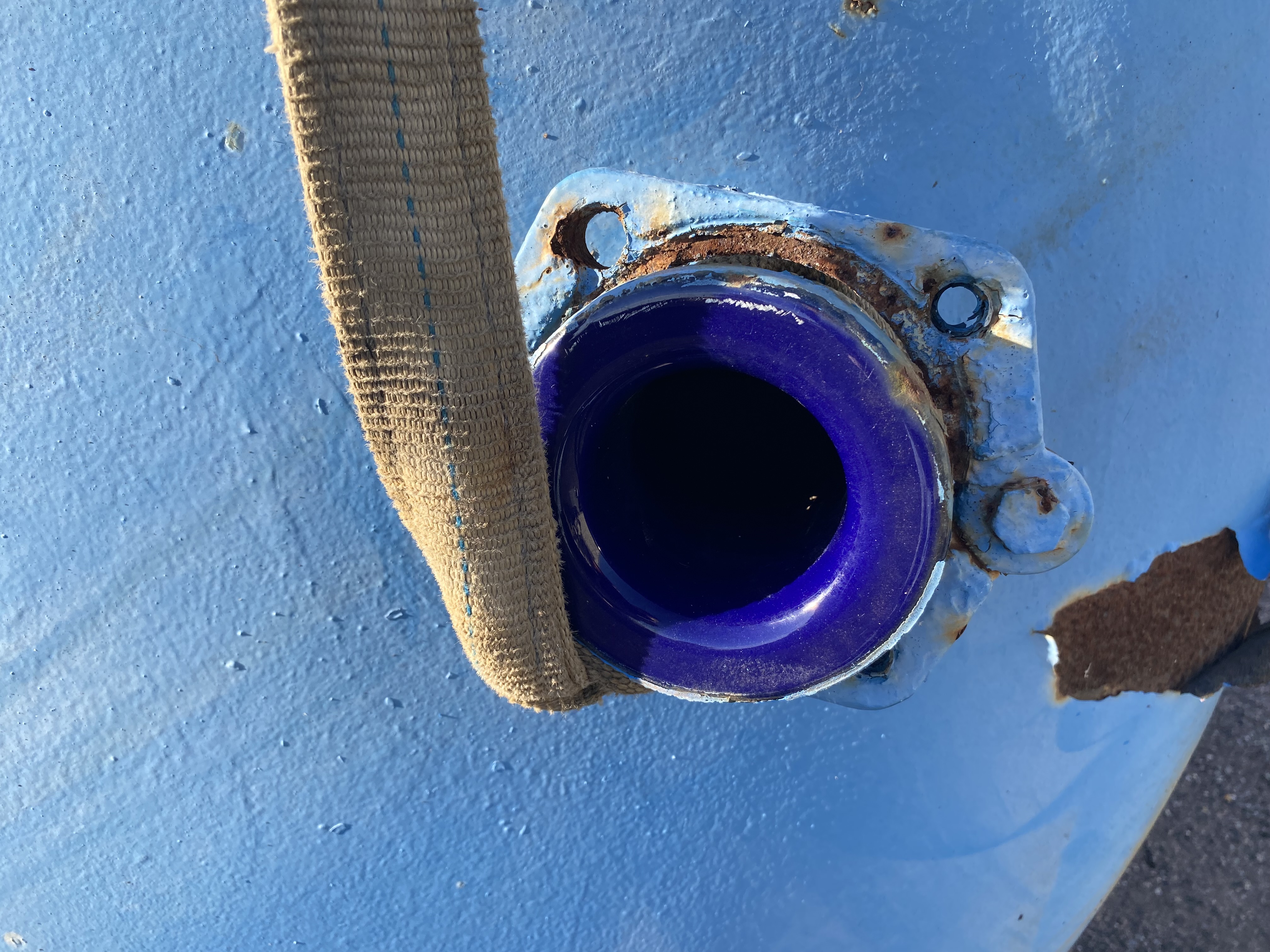 2000 gallon Pfaudler Chemstor, Glass Lined Vacuum Tank, Vertical, #5014 glass, 7' diameter x 5' 10" straight - Image 3