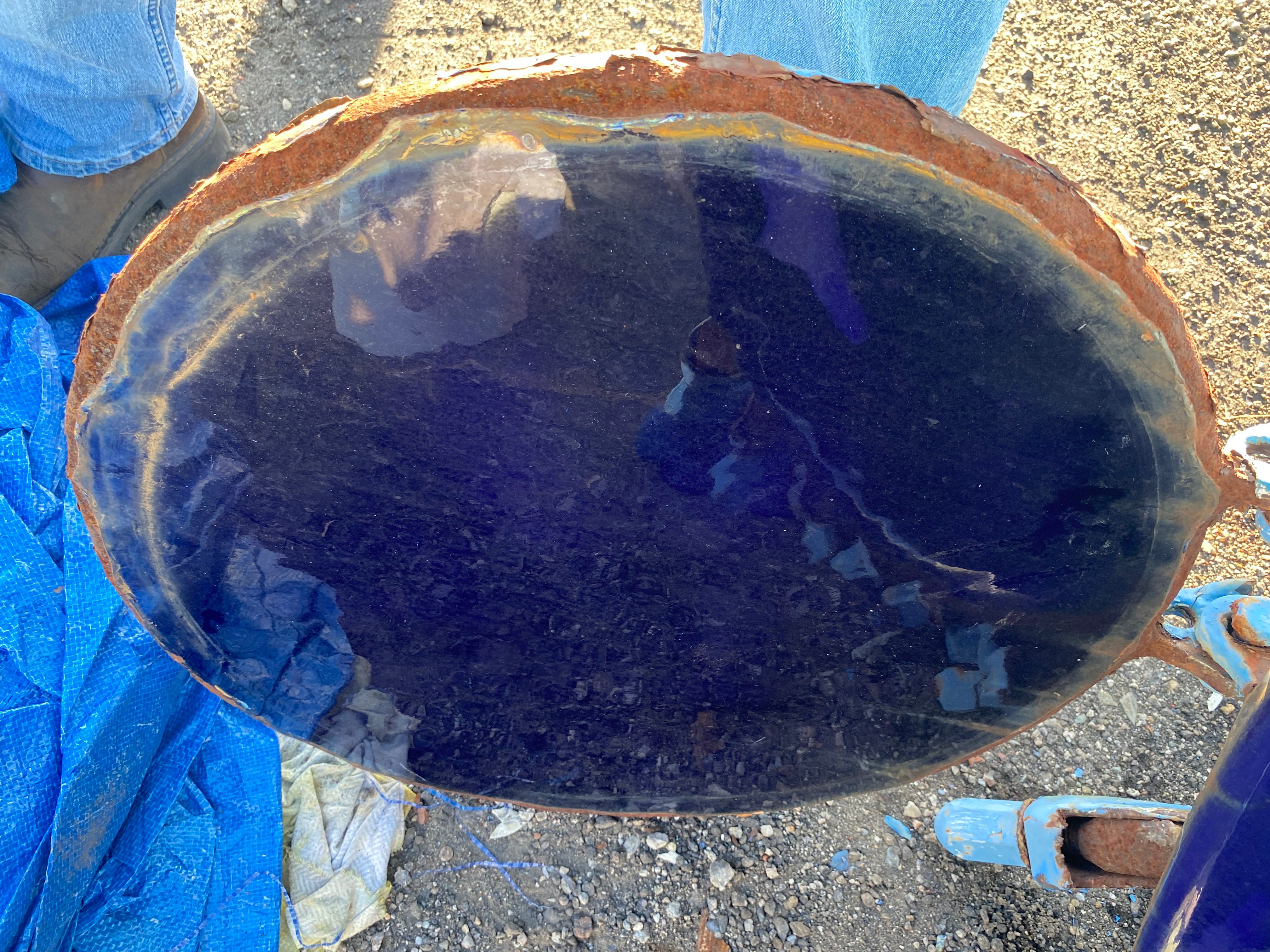 2000 gallon Pfaudler Chemstor, Glass Lined Vacuum Tank, Vertical, #5014 glass, 7' diameter x 5' 10" straight - Image 7