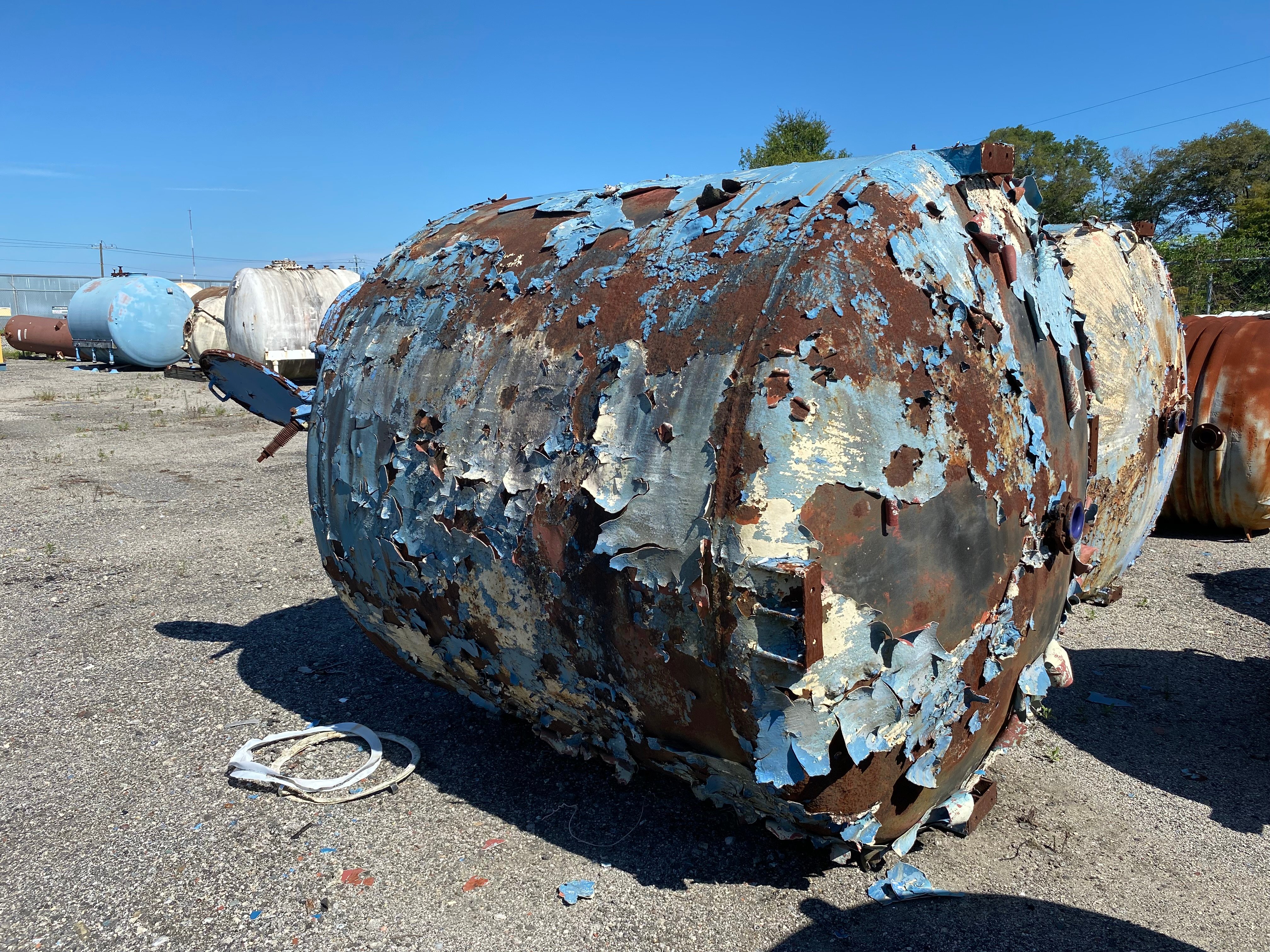 2000 gallon Pfaudler, Glass Lined Tank, Vertical, 84" diameter x 70" straight side, 35/FV psi @ 500°F, 18" - Image 6
