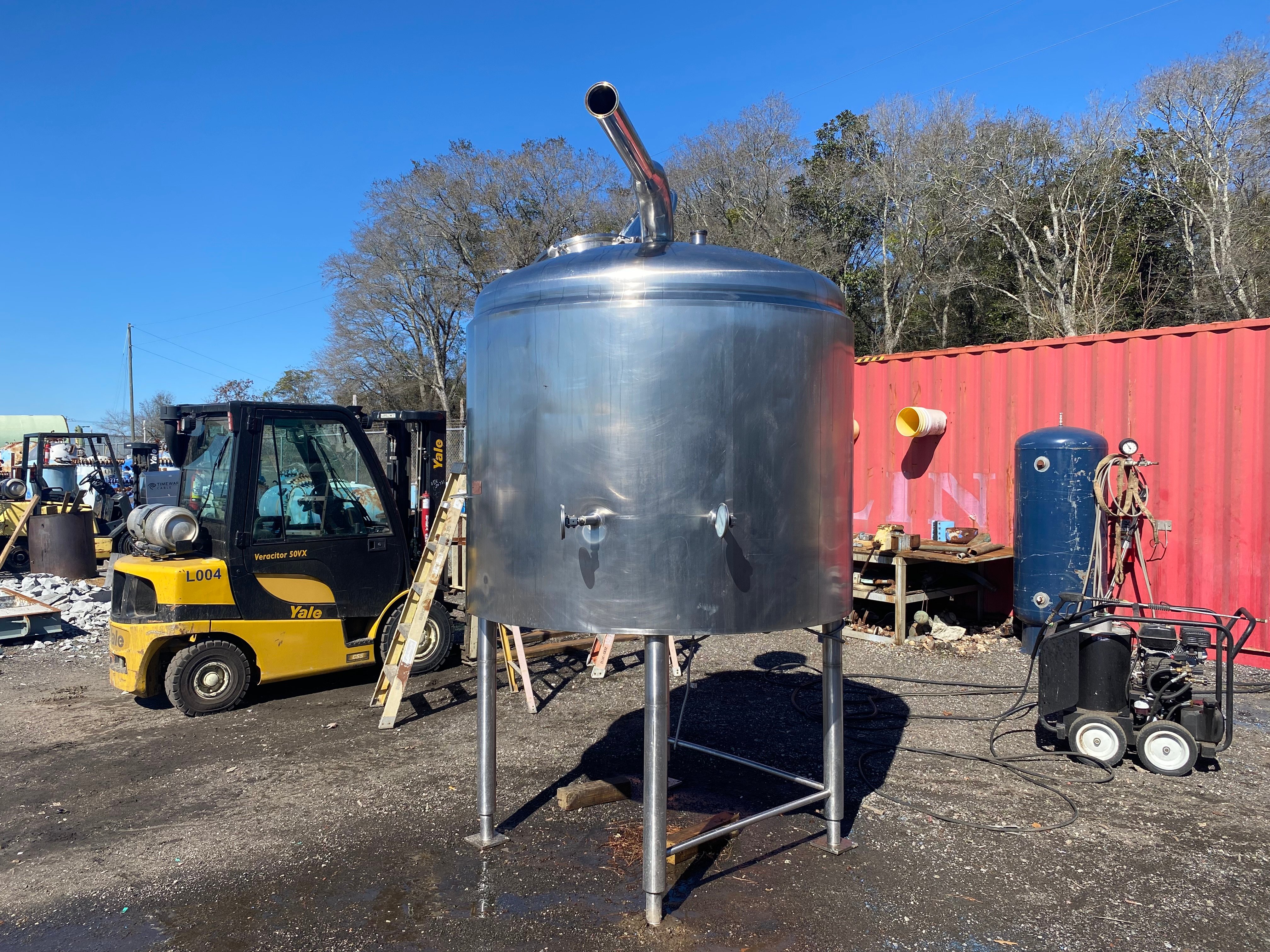 700 gallon Cherry Burrell, Jacketed Batch Processor, 66" diameter x 48" straight side, 15 psi/30" vacuum - Image 4
