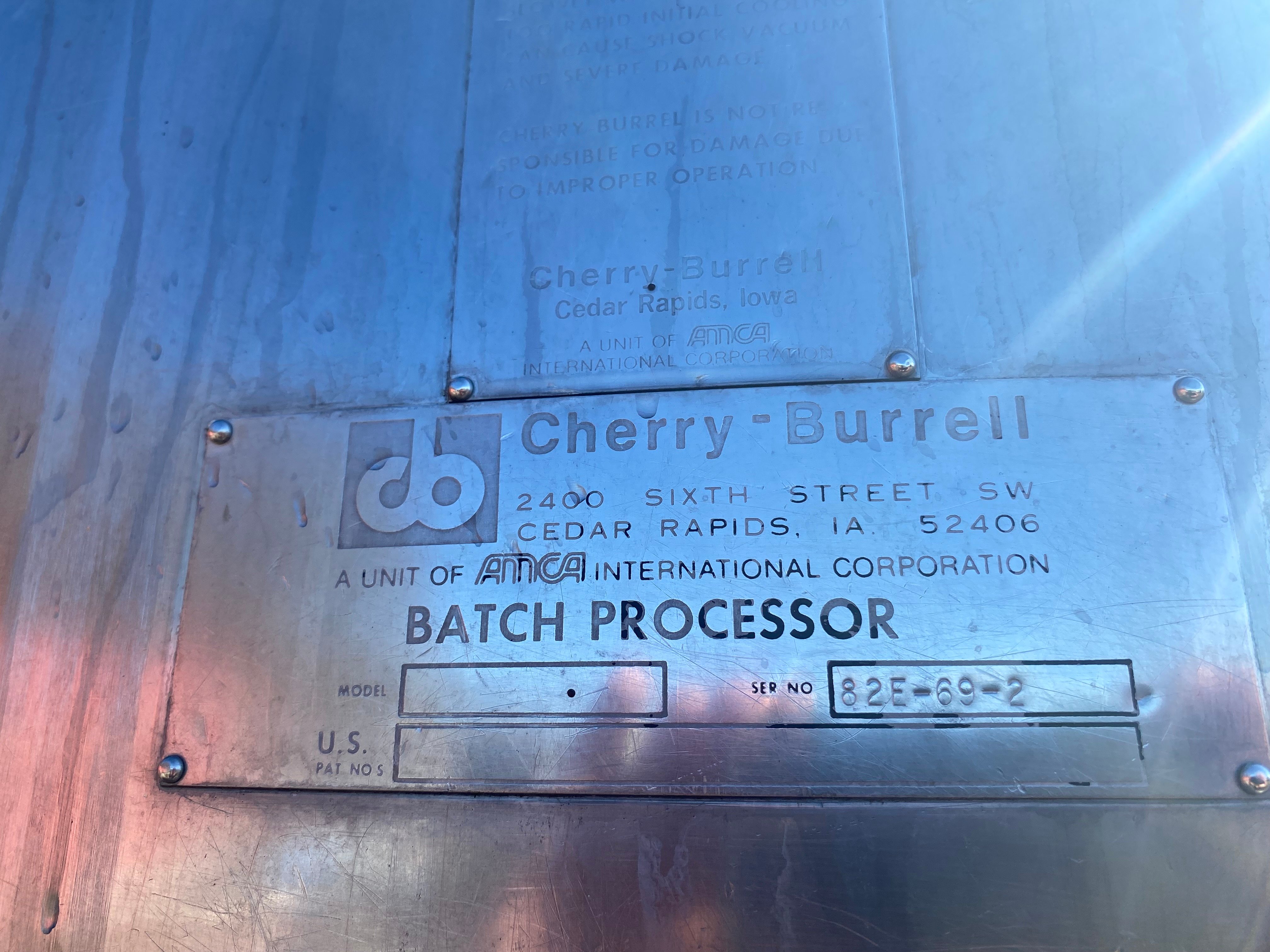 700 gallon Cherry Burrell, Jacketed Batch Processor, 66" diameter x 48" straight side, 15 psi/30" vacuum - Image 9