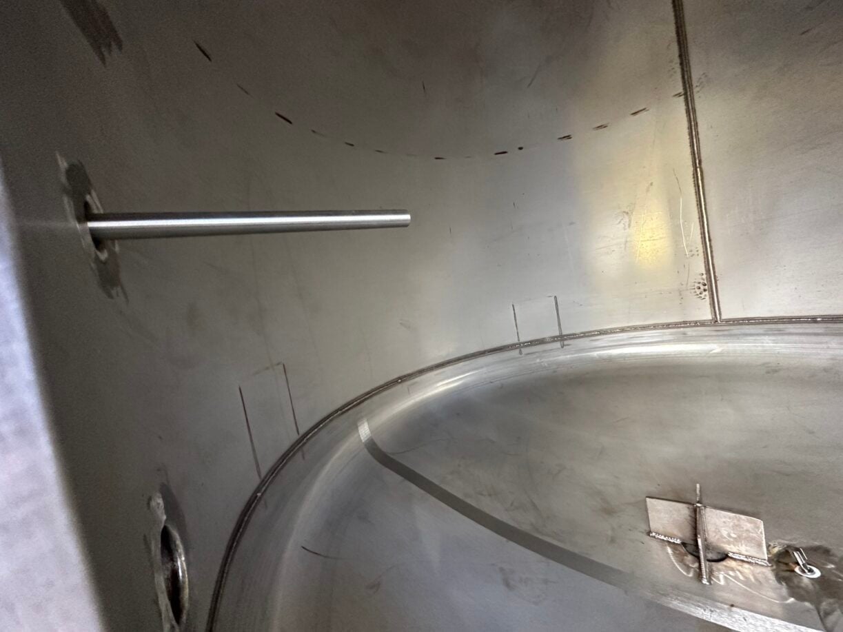 1550 gallon Savannah Tank, 316 Stainless Steel Vertical Tank, 6' diameter x 6' 3" straight side, 2 psi/FV @ - Image 6
