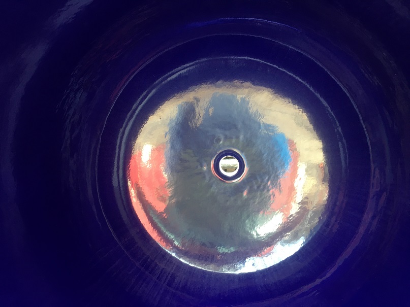 100 gallon Pfaudler #VR30-100-25, Glass Lined Vacuum Receiver, bottom only, #5015 glass, 30" diameter x 65.5" - Image 2