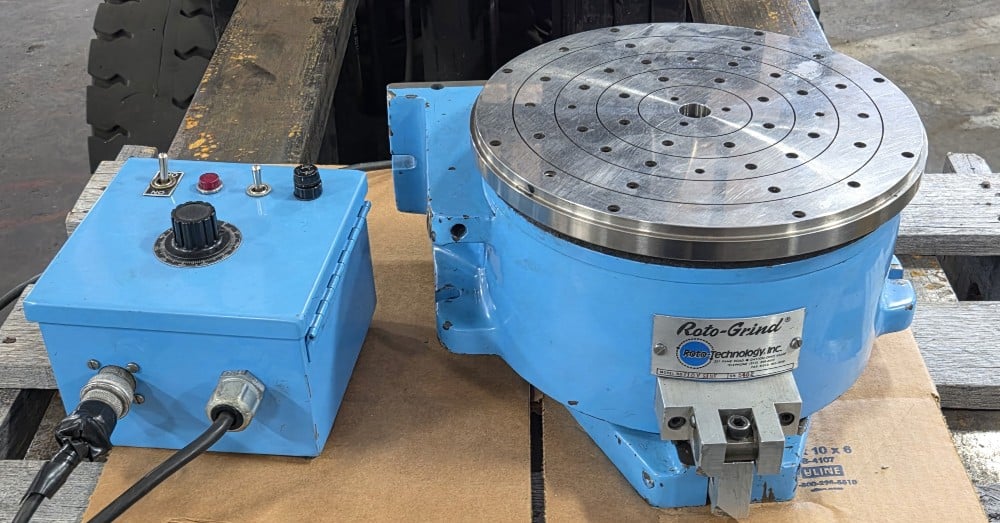 10" Roto Tech #710V-Sine, precision rotary grind table, tilting, non-magnetic, 10-50 RPM, .0001" accuracy - Image 1
