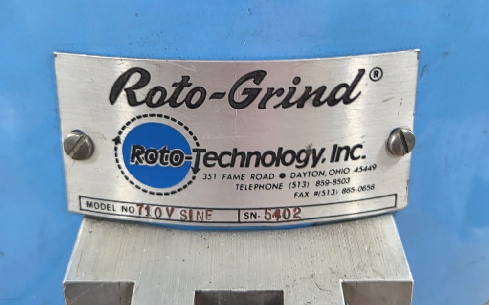 10" Roto Tech #710V-Sine, precision rotary grind table, tilting, non-magnetic, 10-50 RPM, .0001" accuracy - Image 2