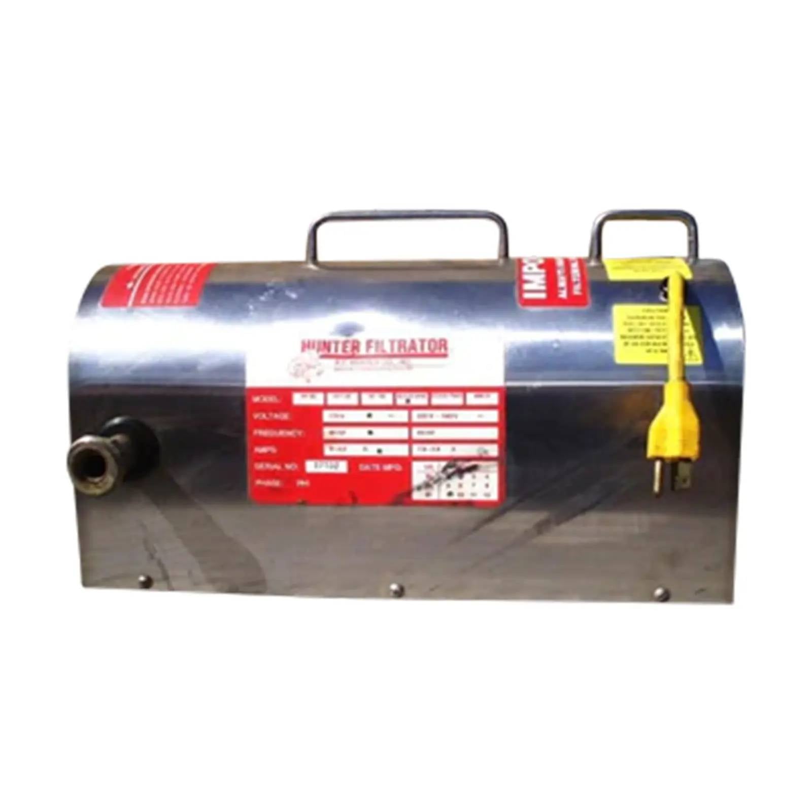 R.F. Hunter #ECCO-ONE, filtrator power unit for edible oil, 1/2 HP, 1425/1725 RPM, 115/230 V., 1 Ph., 2000 - Image 2