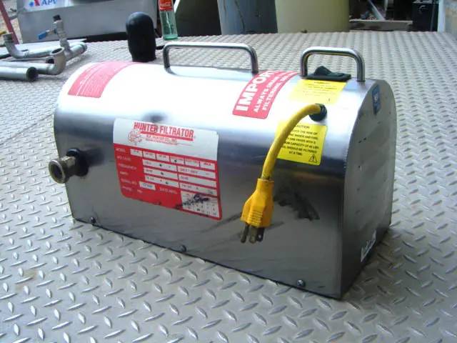 R.F. Hunter #ECCO-ONE, filtrator power unit for edible oil, 1/2 HP, 1425/1725 RPM, 115/230 V., 1 Ph., 2000 - Image 4