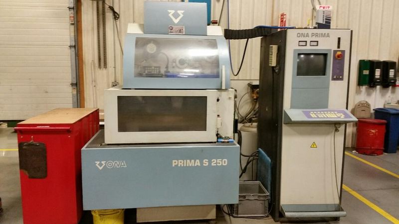 ONA Prima #S-250+AWF, 4-Axis CNC Wire Electrical Discharge Machine, 13.7" x 9.8" x 7.8", automatic wire feed - Image 1