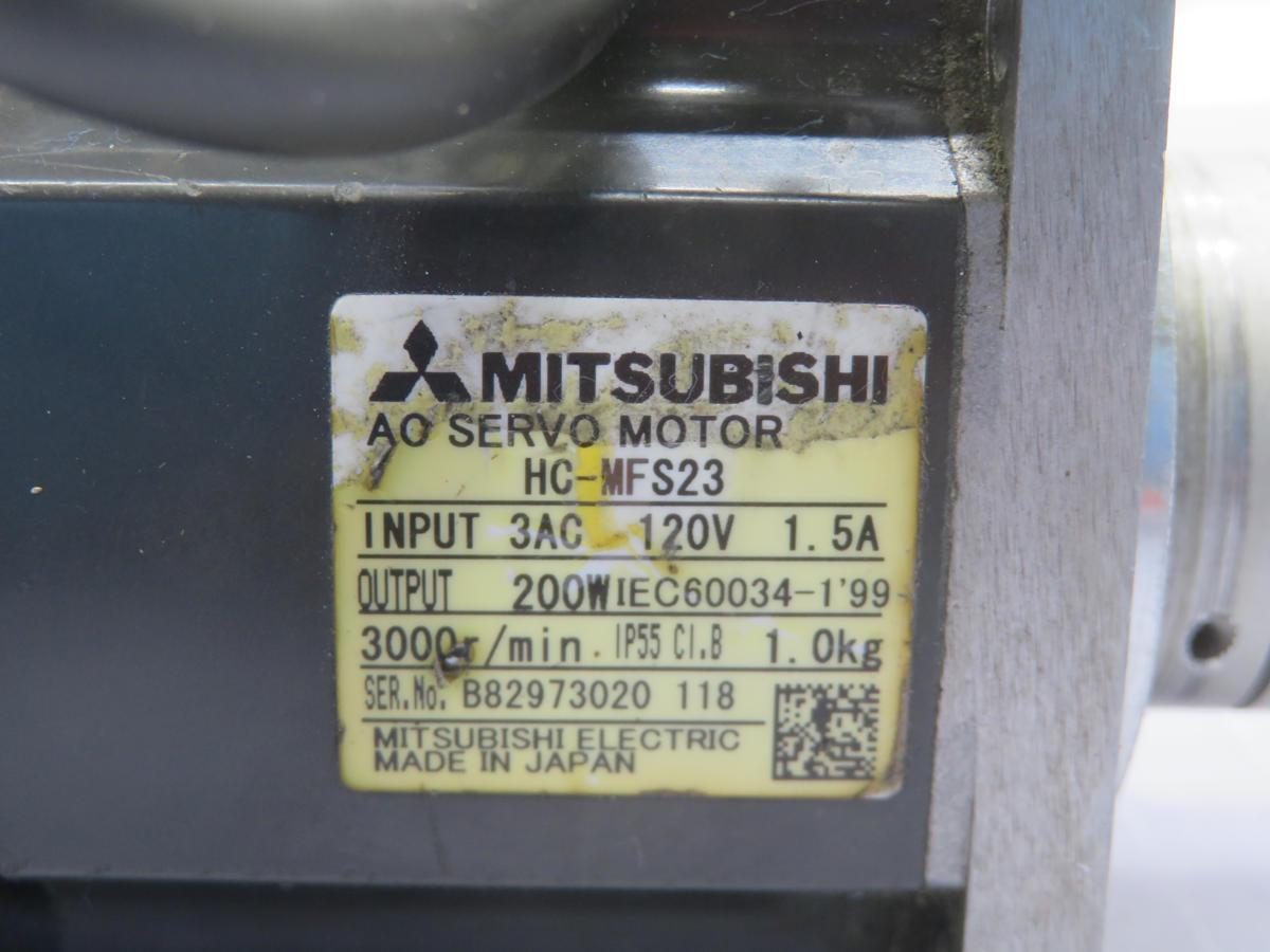 Mitsubishi #HC-MFS23, servo motor, 200 W, 3000 RPM - Image 4