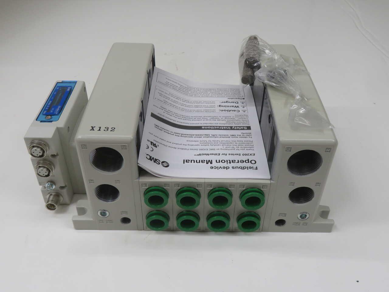 SMC #VV5QC41-04C12FSEAN-X132, VQC manifold, 4/5 port solenoid valve - Image 1