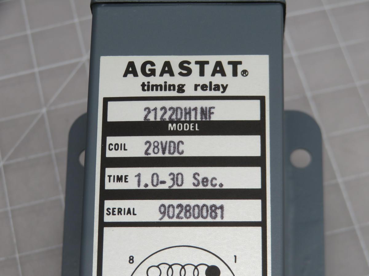 Agastat #2122DH1NF, off-delay time delay relay, 28 Volts DC, 1-30 sec., DPDT - Image 6