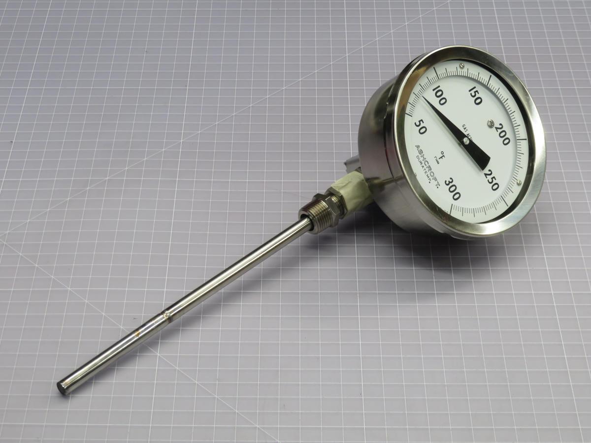 Ashcroft #C-600B-02-AL, thermometer, 9" stem, 50-300°F - Image 2