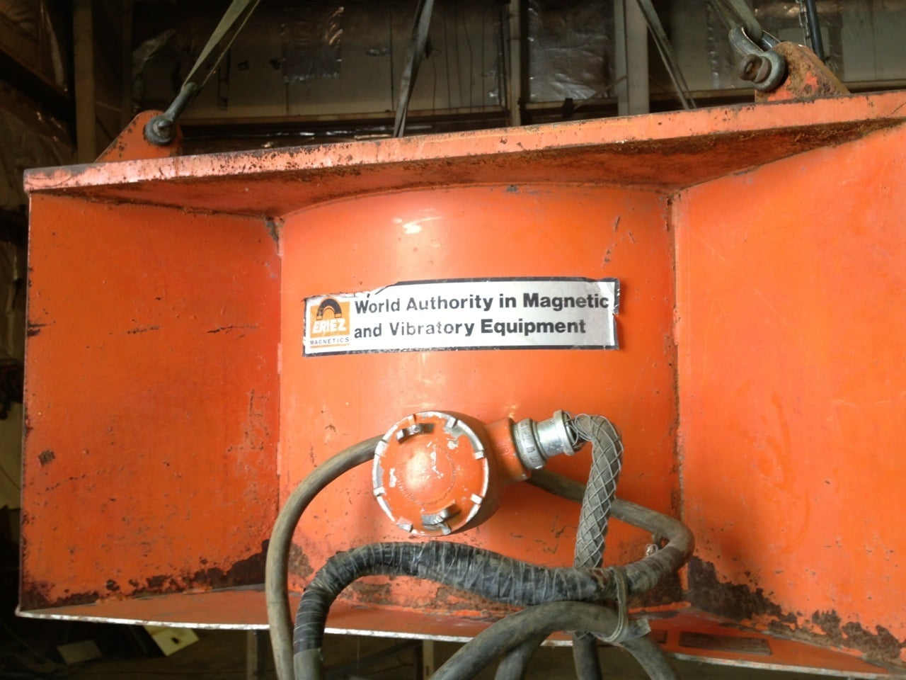 Eriez Electro separation magnet, 48" x 48" x 21", used - Image 3