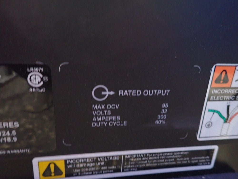 300 Amps, Miller #XMT-304, welder, 7.98/11.5 KW, 230/460 V. - Image 4