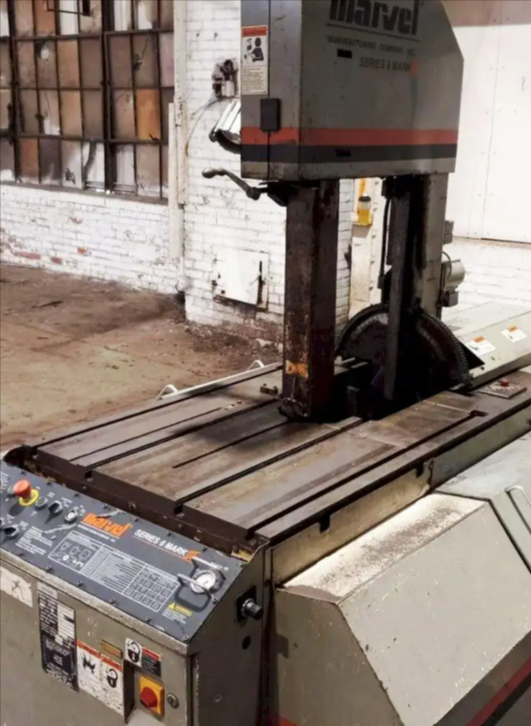 18" x 22" Marvel #Series-8-Mark-III, vertical band saw, 24" x 48" table, 18" throat, 1.25" x 184" blade, 5 - Image 3