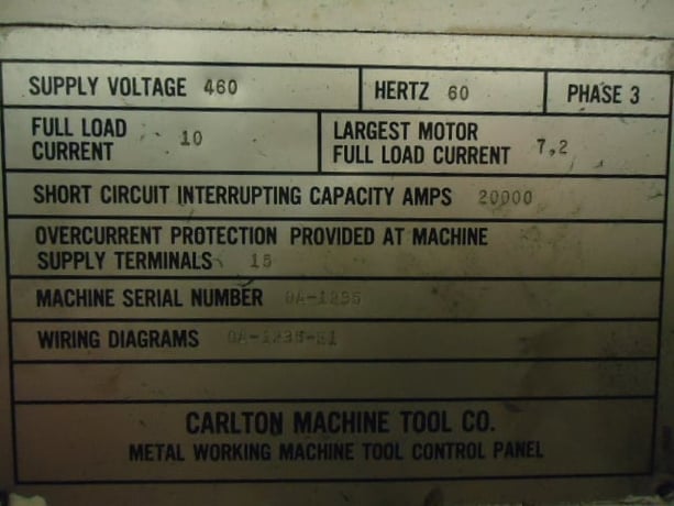 4' -9" Carlton radial drill, 12 speed, 1979 - Image 3