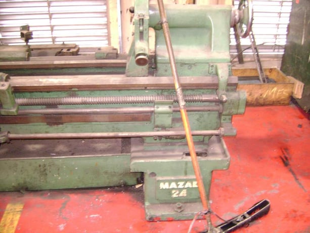 24"/33.75" x 120" Mazak #Hercules Ajax engine lathe, inch/metric, 3-jaw 15" chuck, hardened & ground bed - Image 2