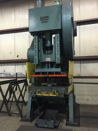150 Ton, South Bend Johnson #150BG-AC, OBI press, 6" stroke, 22" Shut Height, 25-35 SPM, air clutch - Image 2