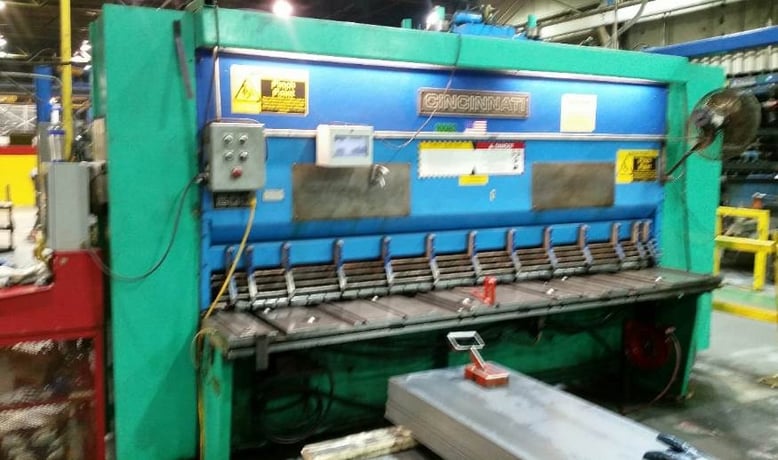 1/2" x 10' Cincinnati #5000FSU, hydraulic power squaring shear, 48" BG, 40 HP, 19-53 SPM, programmable - Image 1