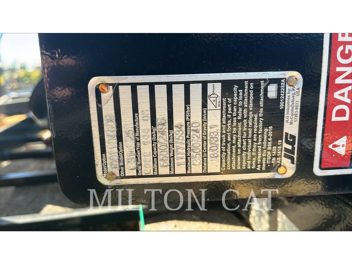 Caterpillar TH255C 48" ROTATE/SIDE TILT FORK GROUP, S/N: MC-000075033, 2023 - Image 5