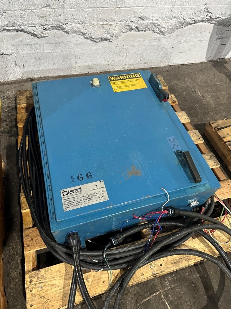 Barrett #401-E, chip wringer, 2.1 cu. ft., 225 lb. max. load, 20 loads per hour, (3) 23" pans w/ carts, 460 V. - Image 9