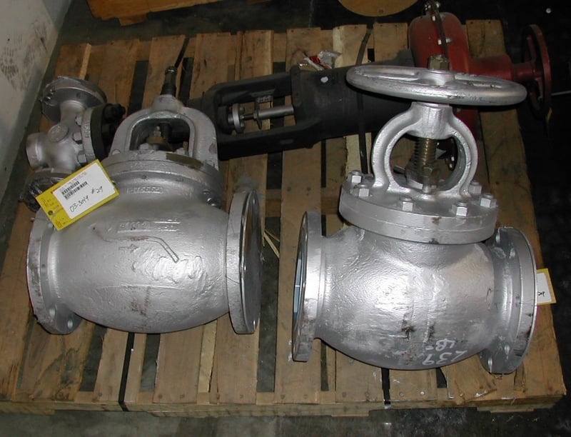 6" Globe valves, Newco, Thomas Short, Pacific Steel, rebuilt - Image 2