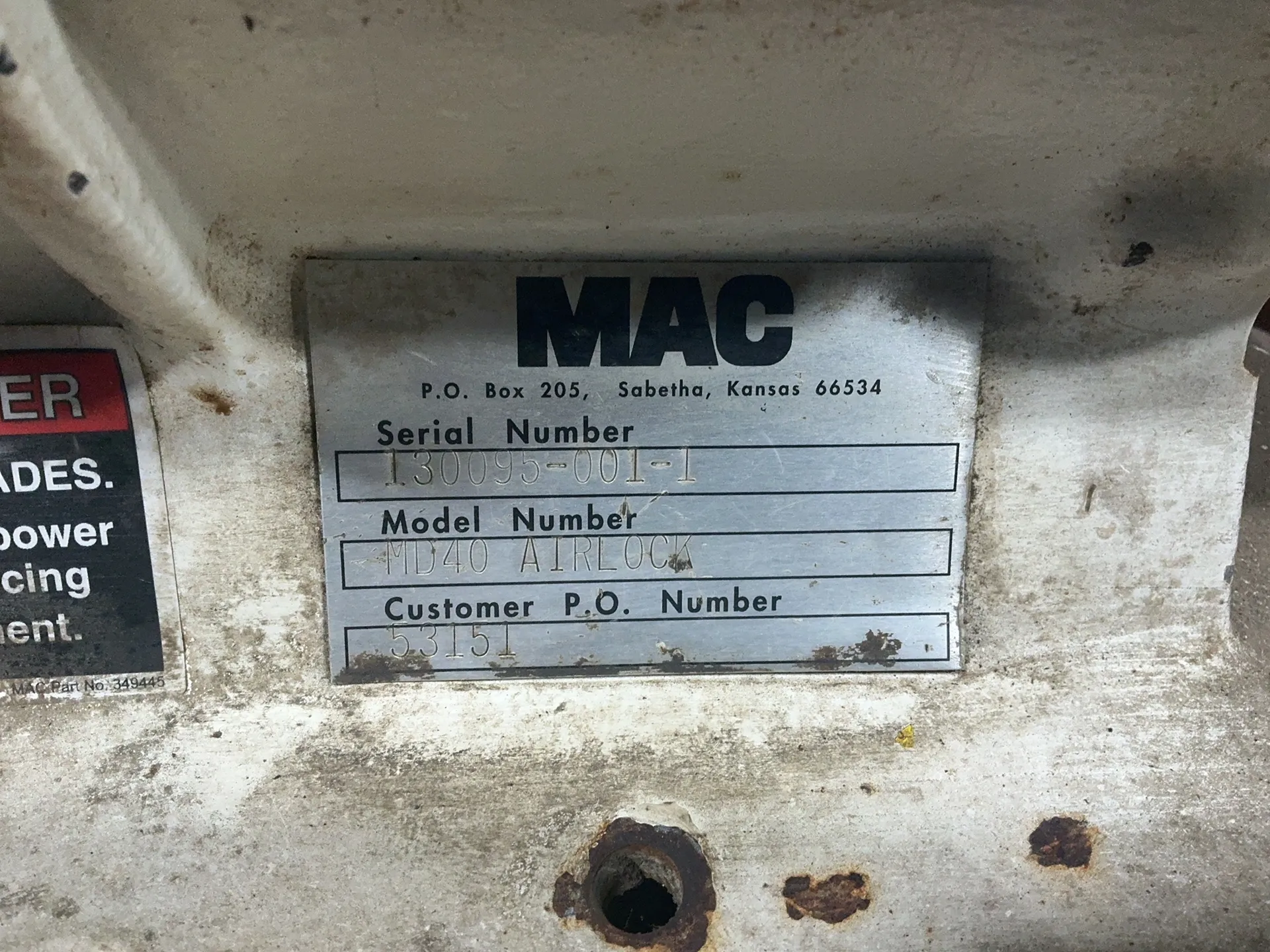 MAC #MD40, rotary airlock valve - Image 4