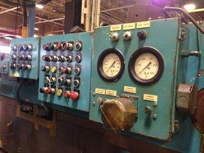 No. 350S Anderson Cook, 9.5" opening, 125 HP, 48" rack box, ext.under arm, 55" str., #22913 - Image 2