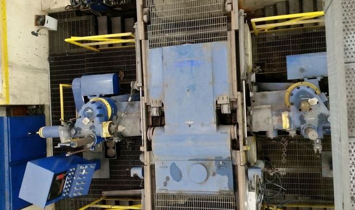 American, underfloor railway wheel truing machine, 129" L x 245" W,pit-mounted,dual spindle,w/ extra parts - Image 1
