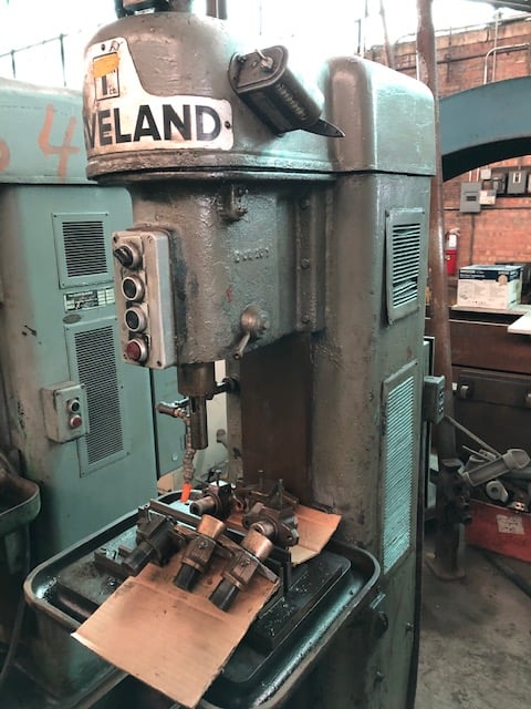 Cleveland #E2/#E1/#E0 lead screw tappers, 3/8"-1" capacity, 12-1/2" throat, 3 HP (3 available) - Image 2