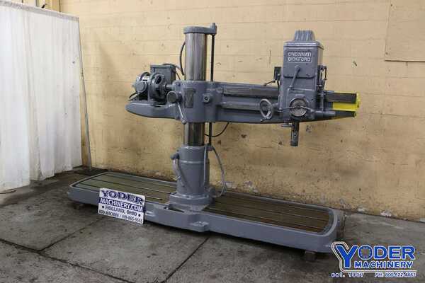 3' -9" Carlton dual base radial drill, 3 HP, power elevation, 10" spindle travel, #67012 - Image 9