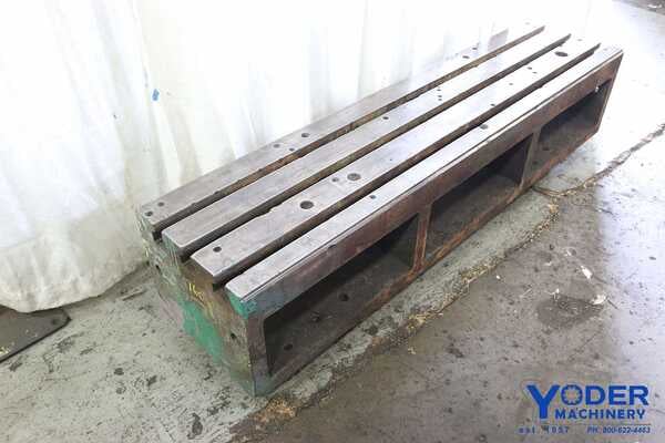 Riser Block, Cast Iron, T-slot, 77" L x 18" W x 15" H, #17606 - Image 1