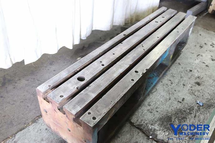 Riser Block, Cast Iron, T-slot, 77" L x 18" W x 15" H, #17606 - Image 2