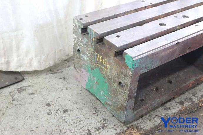 Riser Block, Cast Iron, T-slot, 77" L x 18" W x 15" H, #17606 - Image 4