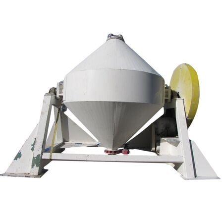 350 cu.ft. Stainless Steel double cone blender, 30 HP, 12" flanged outlet, #12909 - Image 1