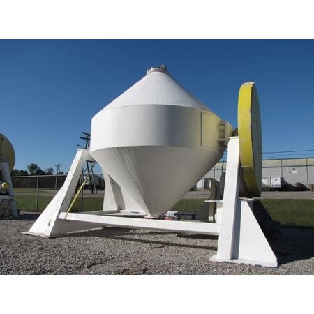 350 cu.ft. Stainless Steel double cone blender, 30 HP, 12" flanged outlet, #12909 - Image 2