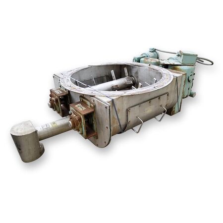 Acrison #BDF-3-1/2, Stainless Steel bin discharger volumetric feeder, tandem agitators, 1 HP, #15418 - Image 1