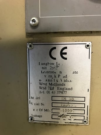 Langbow #TM38, adjustable twin head vertical bender, 72" CC, 1-1/2" tube, wheel well bender tooling, 1999 - Image 7