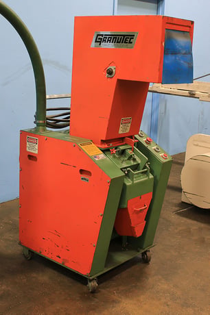 Granutec #TFG-810-5, plastic granulator, w/Hopper, 5 HP, #157613 - Image 4
