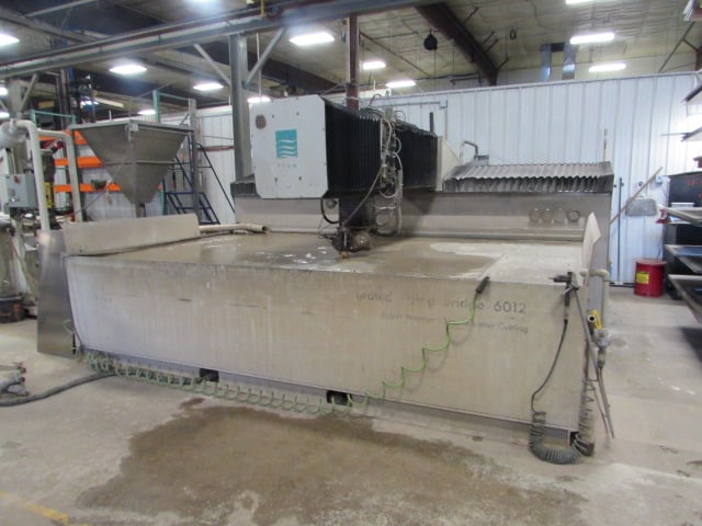 Flow #IFB-6012, waterjet cut system, 6' x12', 50HP, 60000psi, Flowmaster PC based CNC, 2006 - Image 1