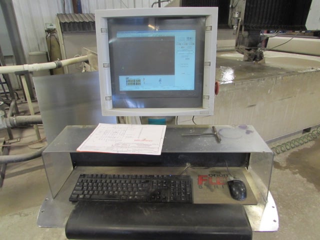 Flow #IFB-6012, waterjet cut system, 6' x12', 50HP, 60000psi, Flowmaster PC based CNC, 2006 - Image 2