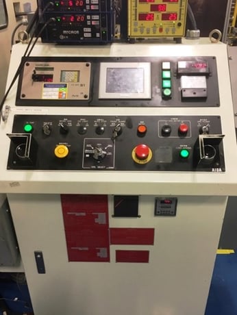 45 Ton, Aida #LINX-400L, straight side double crank press, 35mm stroke, 250mm Shut Height, air clutch & - Image 2