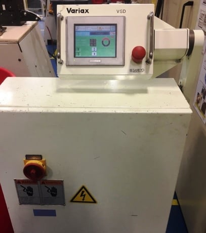 45 Ton, Aida #LINX-400L, straight side double crank press, 35mm stroke, 250mm Shut Height, air clutch & - Image 5