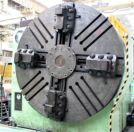 147" x 590" Froriep heavy duty, 2-carriages,.33-75 RPM, 120 ton capacity, 160 HP, #29121 - Image 3