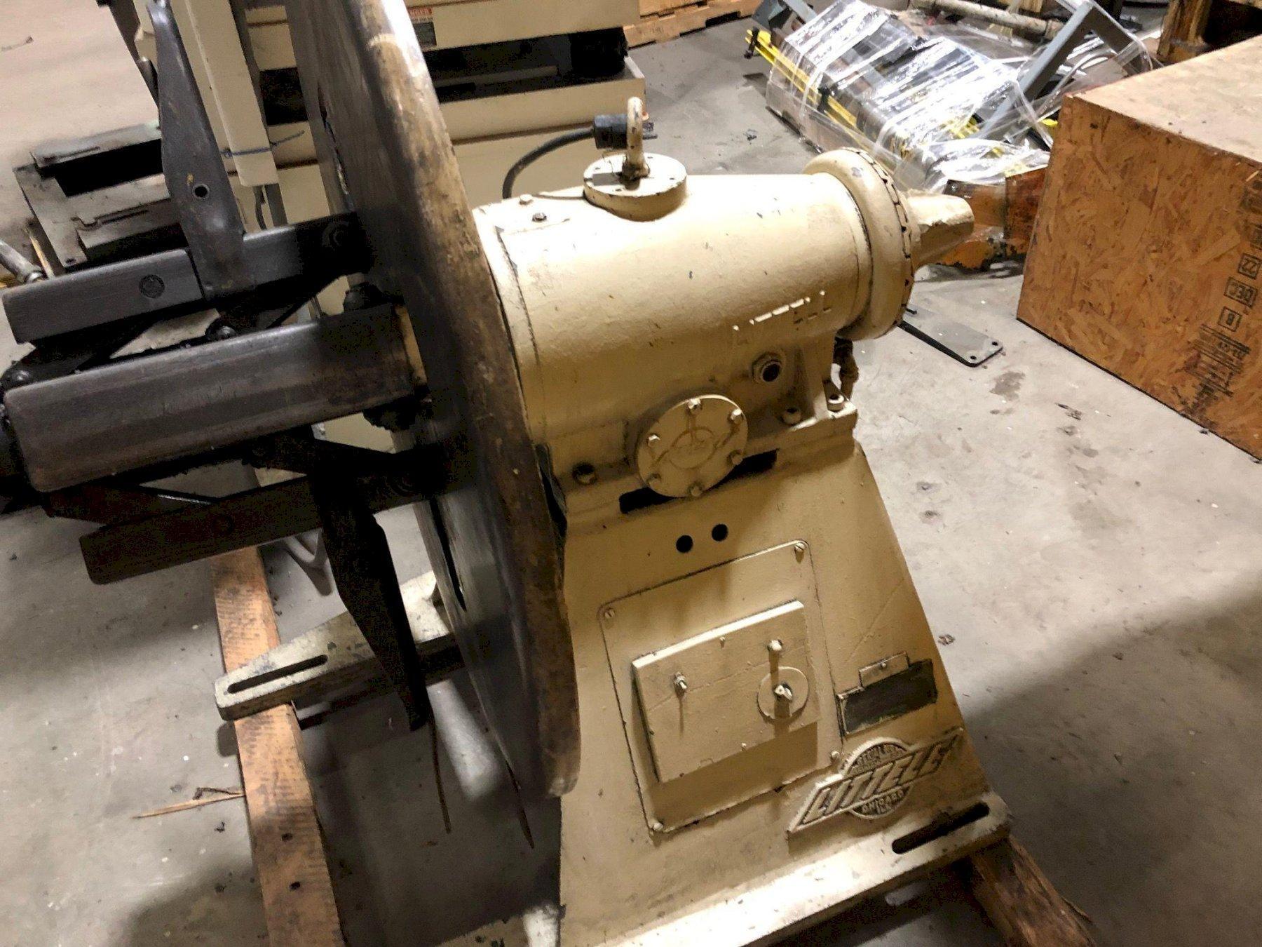 4000 lb. Littell #40-12, non-powered reel, 12" width, 60" outside dimensions, 15"-20" ID, manual expansion - Image 2