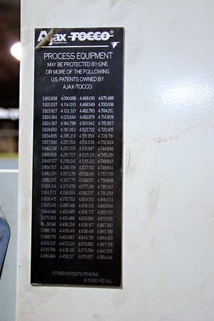 100 KW Ajax Tocco #100-3/10T-08H, annealer, 2" W x 36" L, Encur exchangers, 2006, #3456 - Image 5