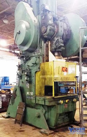 250 Ton, Niagara #M250, OBI press, 8" stroke, 22-1/2" Shut Height, air clutch, 35 SPM, #70534 - Image 9