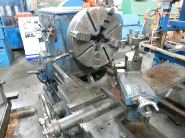 36" x 60" Lehmann, 2-1/4" spdl hole, 20 HP, (16) speeds, 4-Jaw 24" chk, tool post, face plate - Image 2